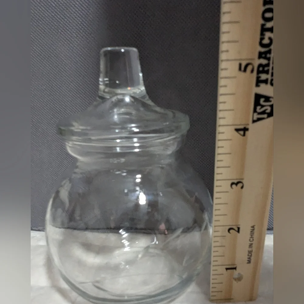 Princess House Heritage Cotton Ball / Candy Jar - Hand Blown Crystal. Vintage - Picture 7 of 9